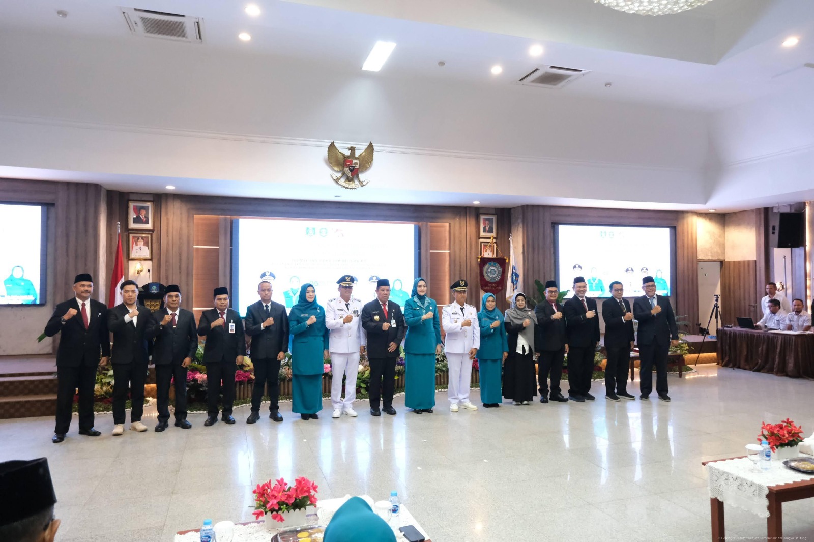 Kakanwil Kemenkum Babel Hadiri Pelantikan Bupati dan Wakil Bupati Bangka