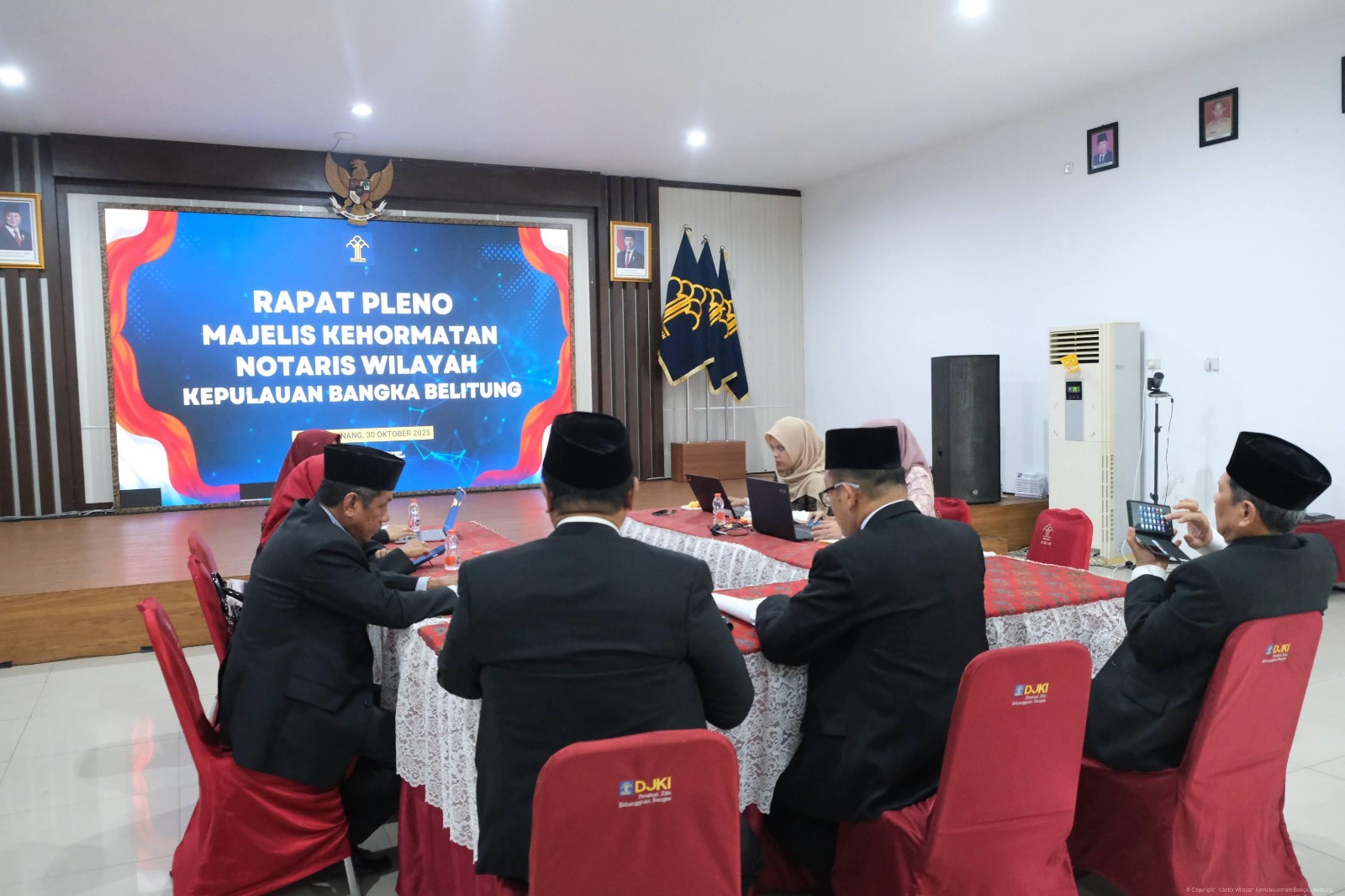 Kanwil Kemenkum Babel Gelar Rapat Pleno Penetapan Ketua dan Wakil Ketua Majelis Kehormatan Notaris Wilayah