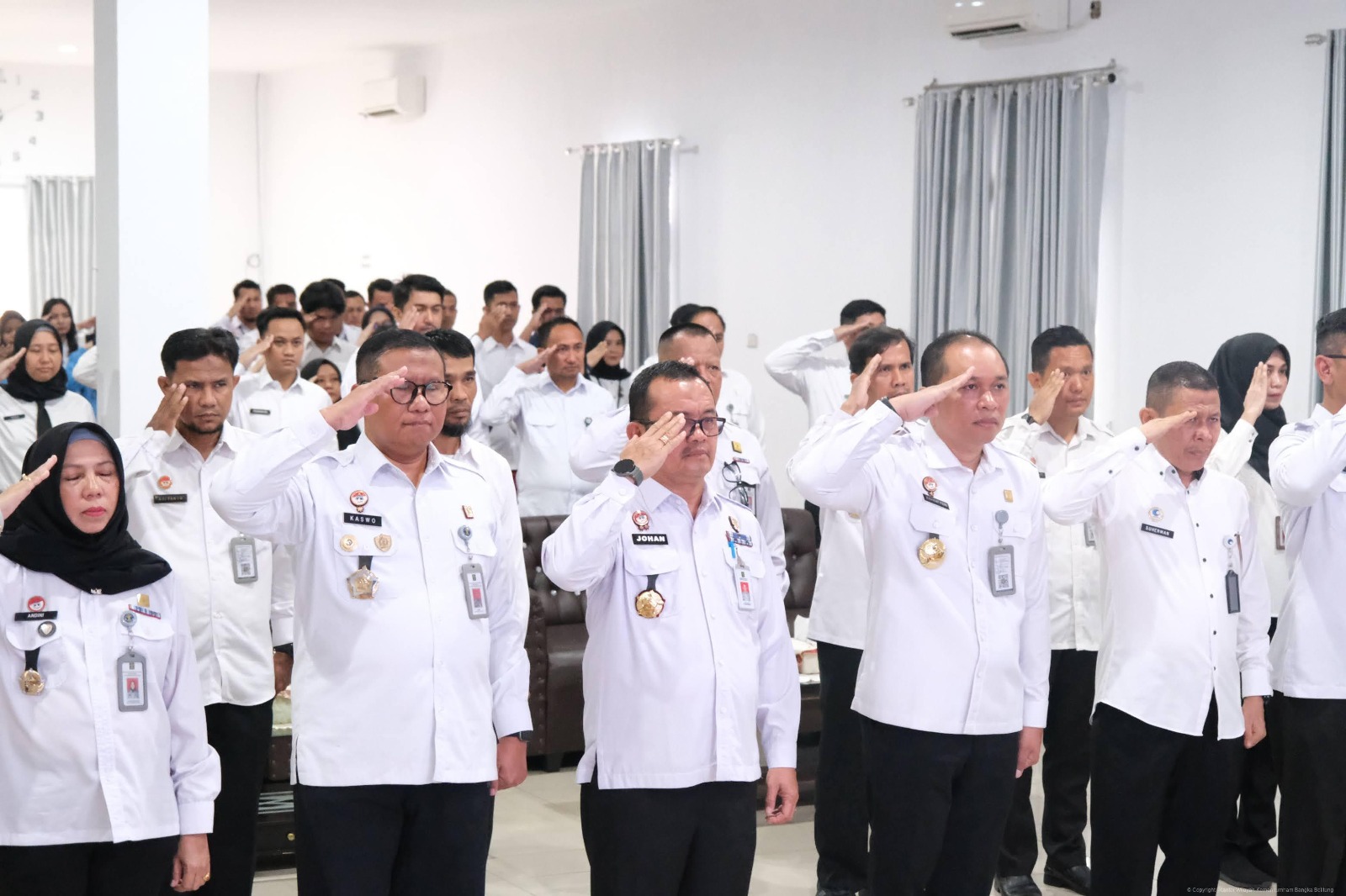 Kanwil Kemenkum Babel Ikuti Apel Pagi Bersama Menko Kumham Impas, Ini Pesan Wamenko Otto Hasibuan