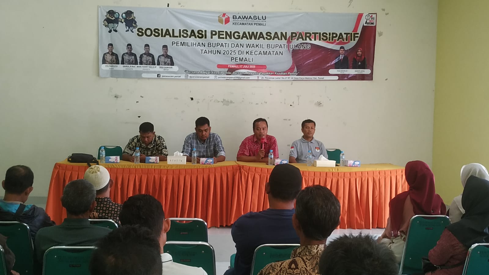 Panwascam Pemali Ajak Masyarakat Lakukan Pengawasan Partisipatif