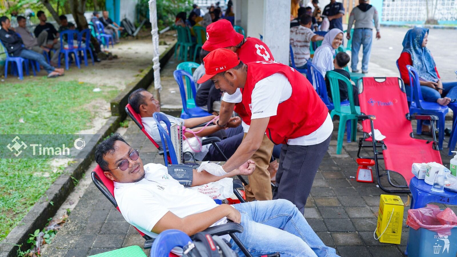 Kolaborasi PT Timah dan PMI, Wujudkan Kepedulian Lewat Aksi Kemanusiaan