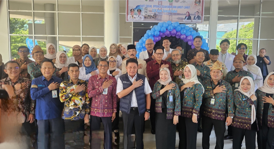Sambut HUT Sumsel ke-80, Bank Sumsel Babel Perluas Akses Operasi Bibir Sumbing Gratis