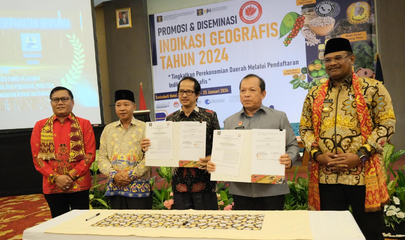 Pj. Gubernur Babel Tekankan Pentingnya Pendaftaran Indikasi Geografis  Untuk Tingkatkan Perekonomian Daerah