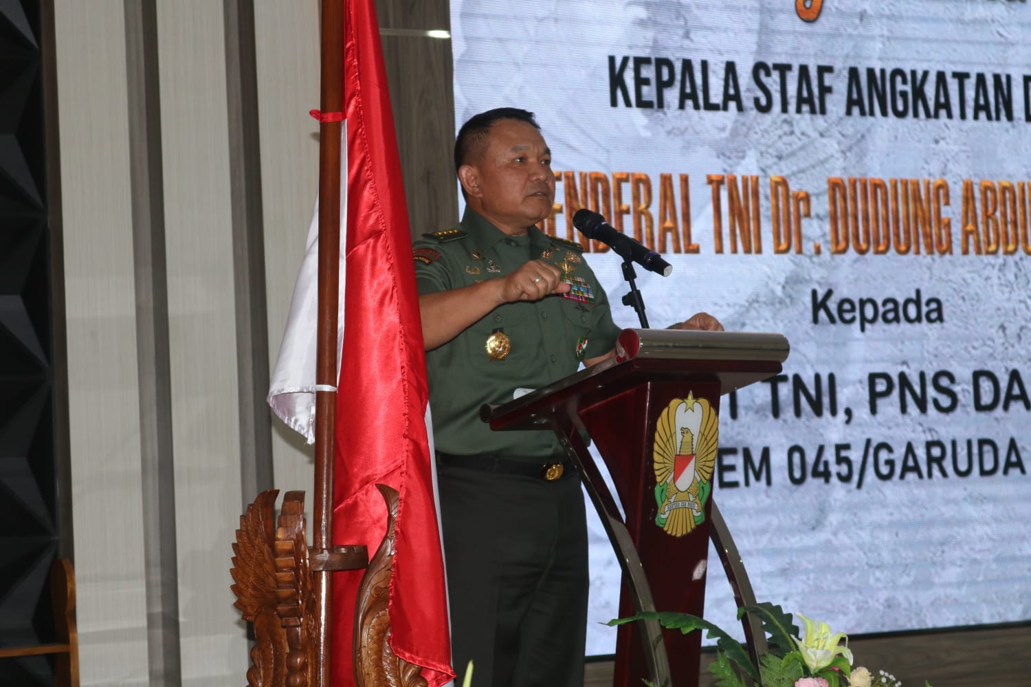 Kunjungi Korem 045/Gaya, Kasad: Kedepan Prajurit akan Menerima Susu Serdadu Tiap Bulan