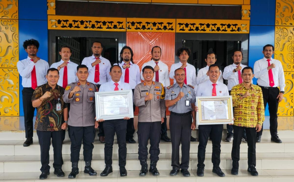 Sinergi Terjaga, Lapas Pangkalpinang Berikan Penghargaan kepada Polresta Pangkalpinang