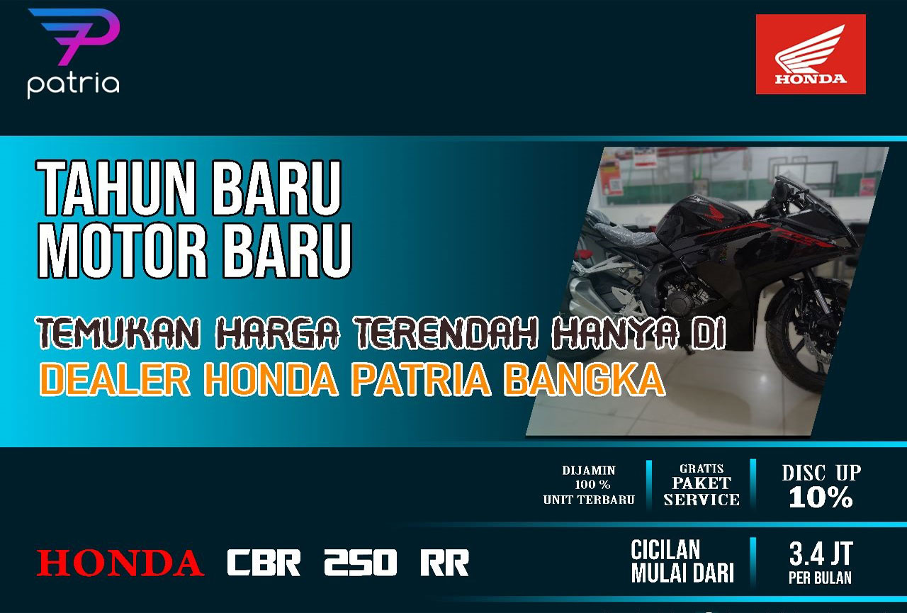 Tahun Baru Keren Pakai Honda CBR 250 RR, di Honda Patria Ada Diskon