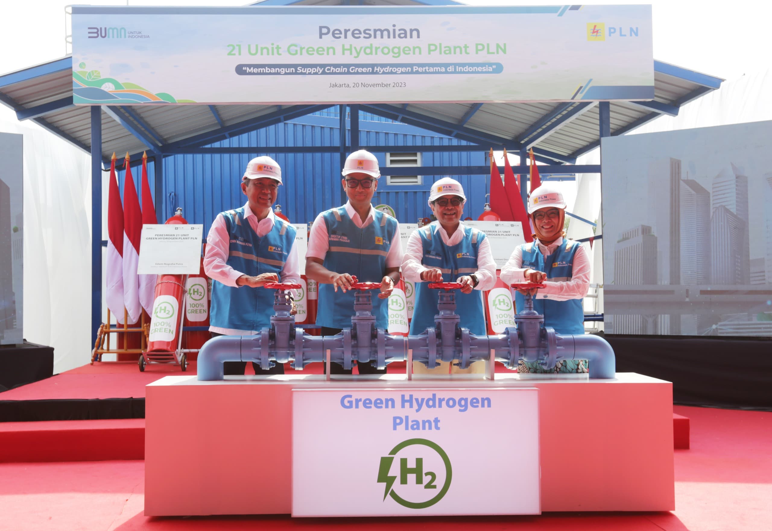 Terbanyak di Asia Tenggara! PLN Resmikan 21 Unit Green Hydrogen Plant