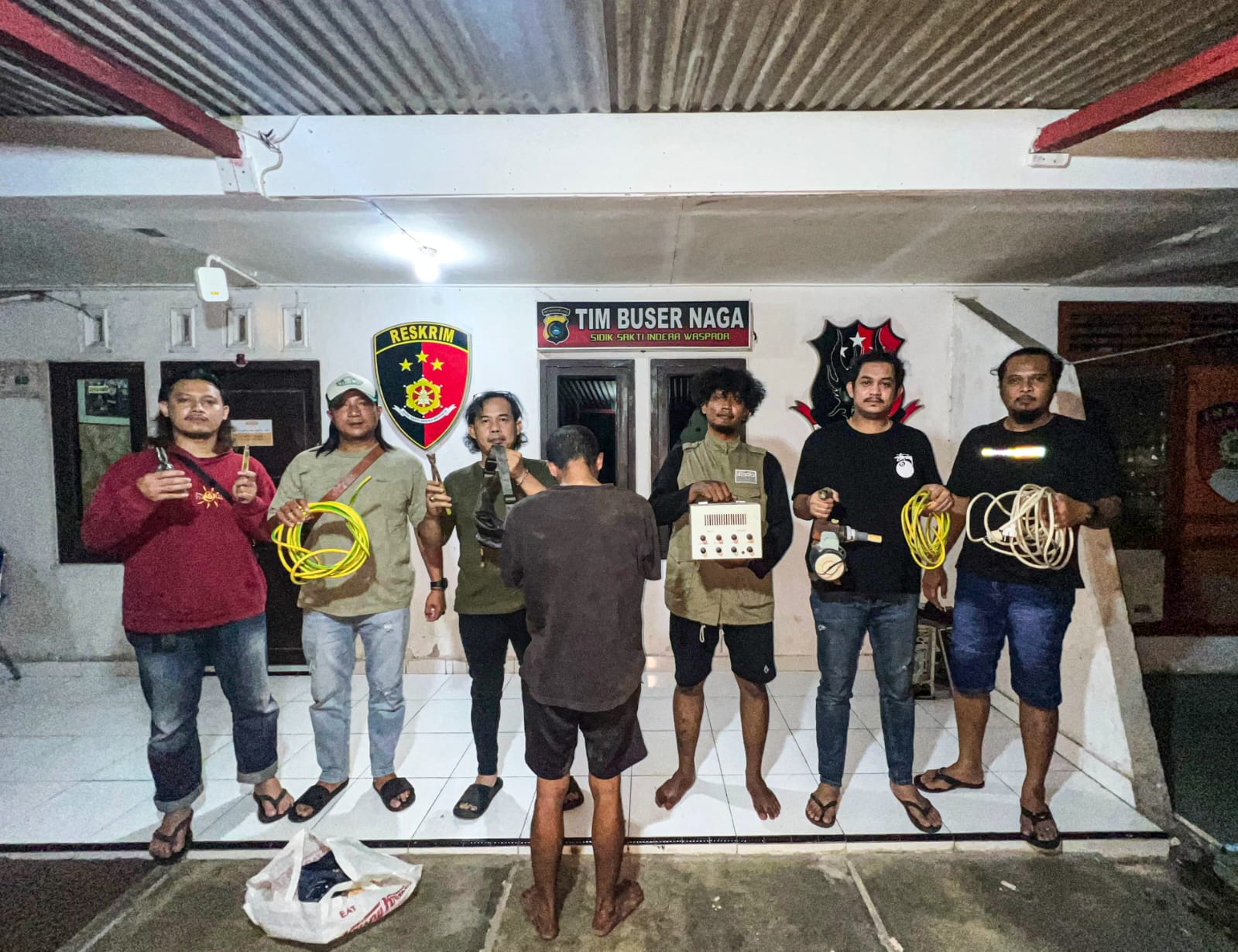 Curi Kabel Grounding di Kantor OJK Pangkalpinang, Pemuda Air Itam Diamankan Polisi