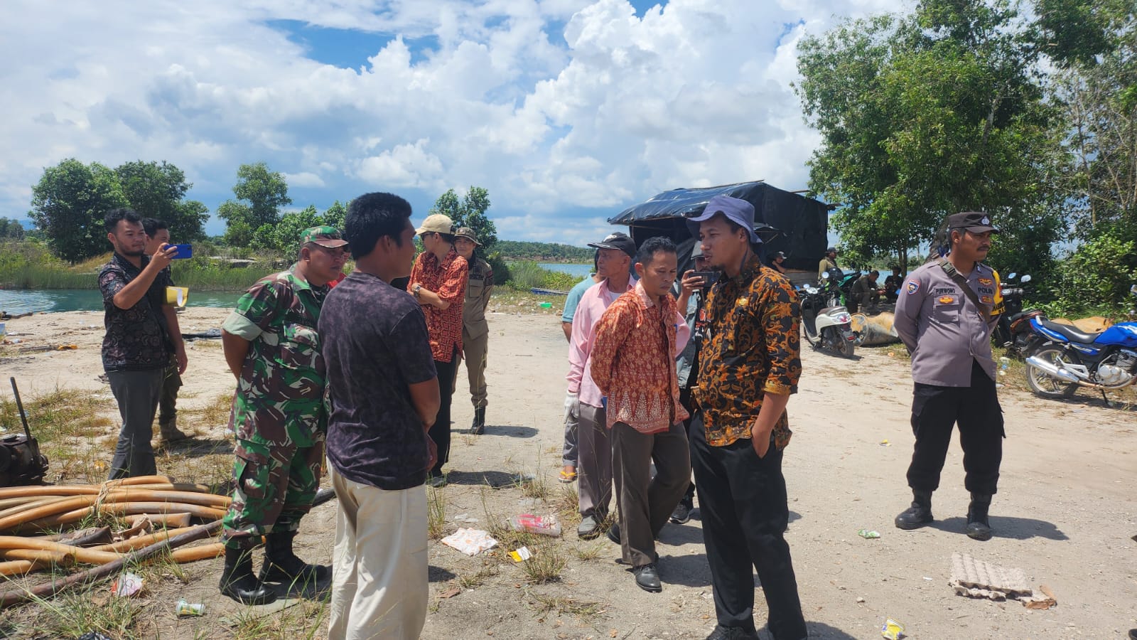 Tambang Liar di Merbuk Masih Jalan, Warga Berok Siap Bubarkan Ponton