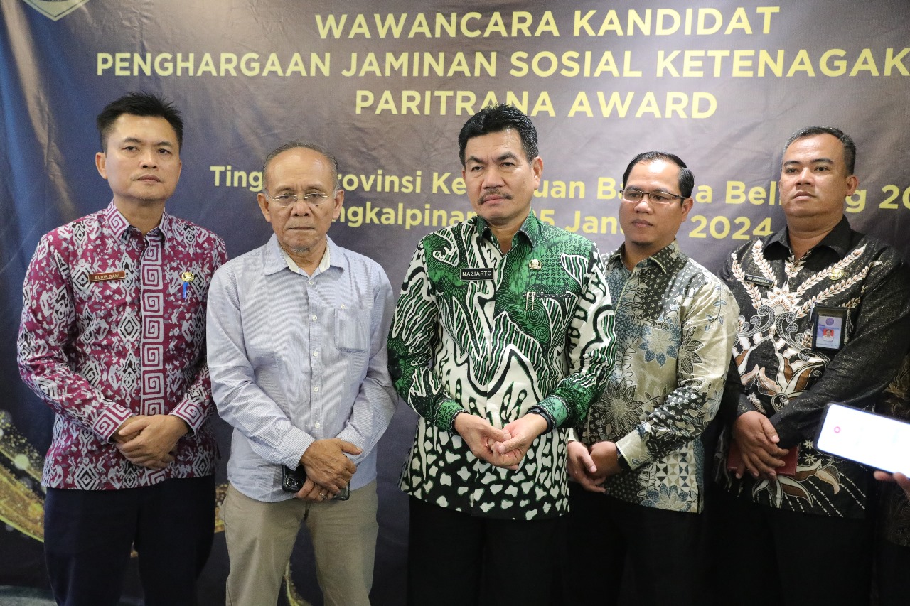 Sekda Naziarto Lakukan Wawancara dan Penilaian Kepada Kandidat Paritrana Award Tahun 2023