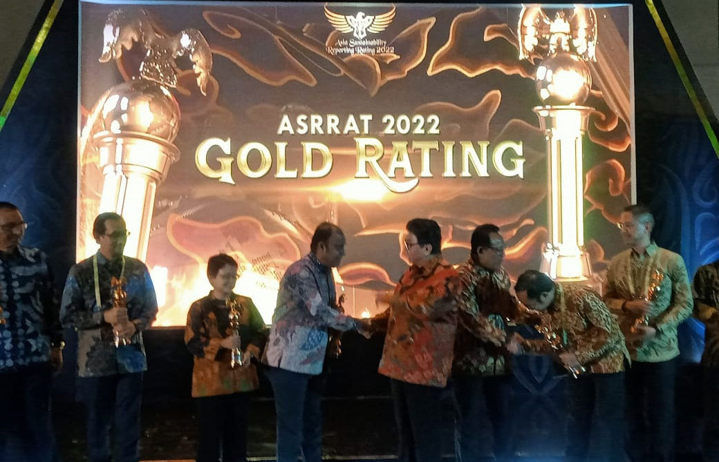 PT Timah Tbk Raih Penghargaan Gold Rank Asia Sustainability Reporting Rating