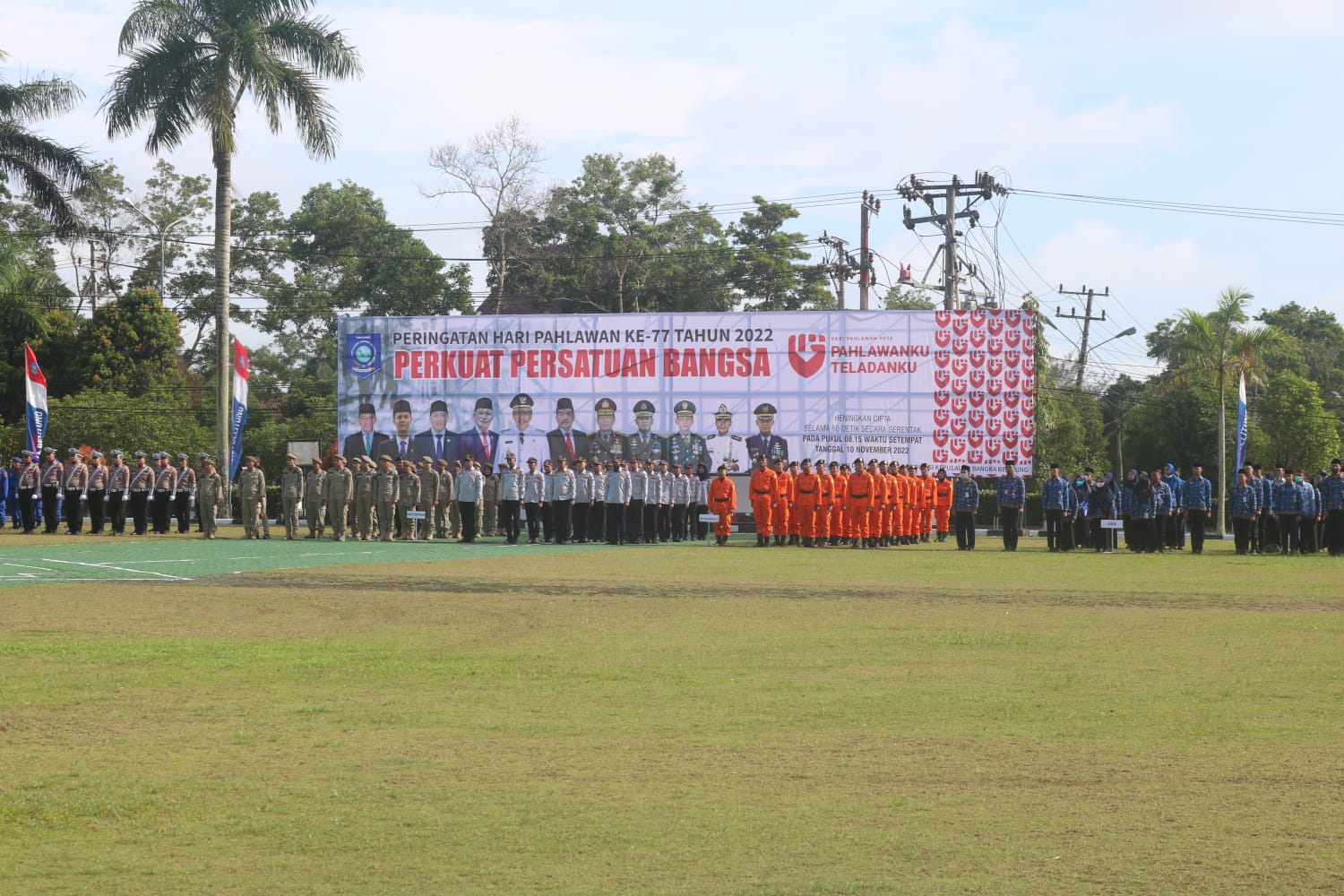 Danrem 045/Gaya Hadiri Upacara Peringatan Hari Pahlawan 