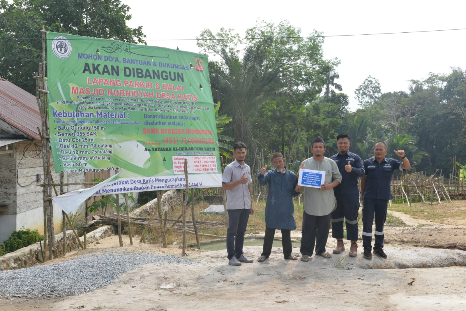 Masjid Nurhidayah Desa Katis Terima Bantuan dari PT Timah Tbk