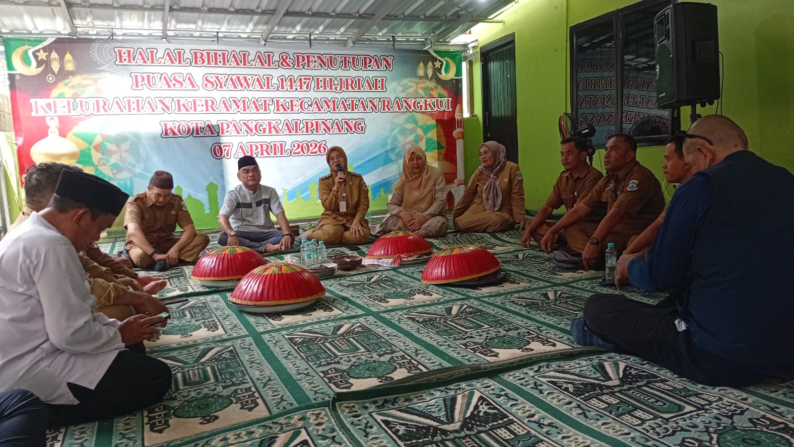 Wakil Wali Kota Halal Bihalal dan Nganggung Bersama Kelurahan Keramat