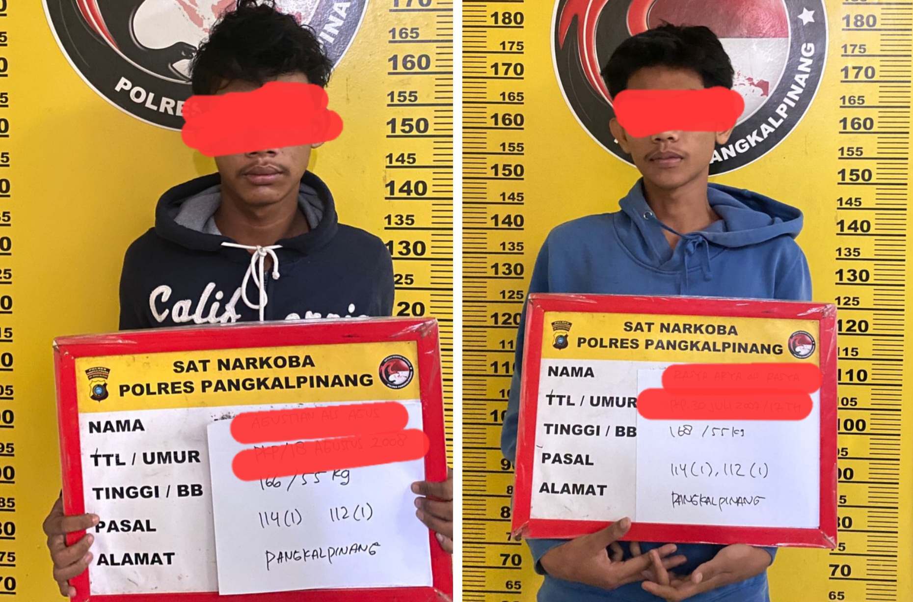 Dua Remaja di Pangkalpinang Ditangkap Polisi Karena Ngedar Sabu