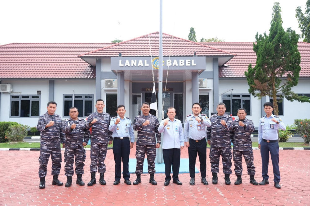 Jalin Sinergi Pengawasan Orang Asing, Kakanwil Kemenkumham Babel Sambangi Danlanal