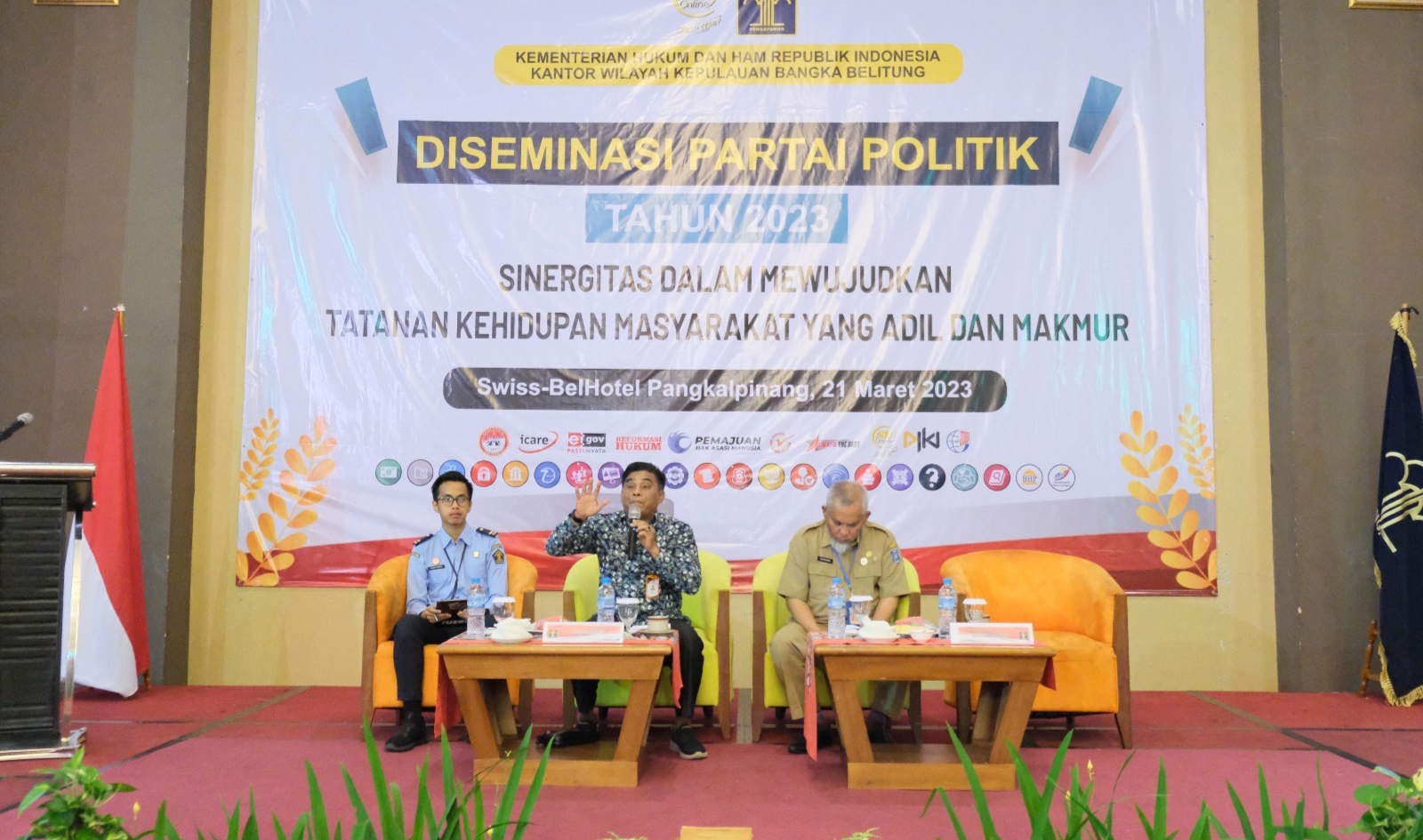 Kemenkumham Babel Laksanakan Diseminasi Partai Politik