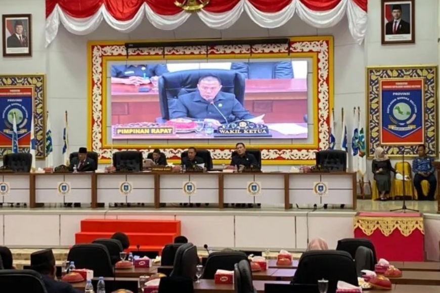 DPRD Babel Paripurna Penyampaian Rekomendasi LKPJ 2025