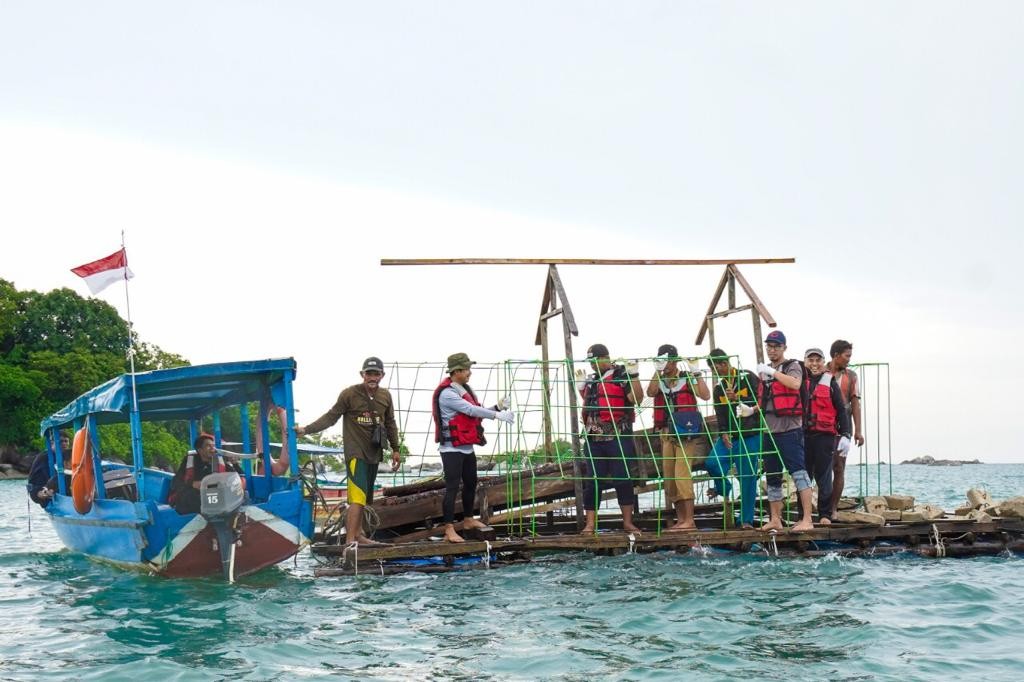 Peduli Ekosistem Pesisir dengan Reklamasi Laut, PT Timah Tbk Konsisten Lakukan Reklamasi