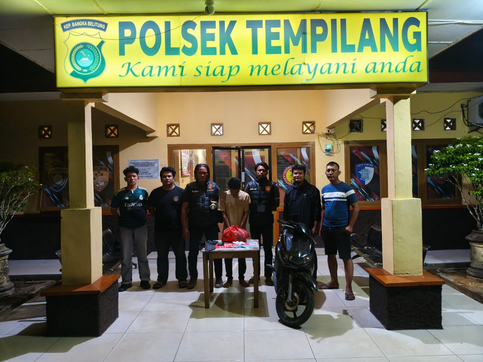 BD Sabu Di Tempilang Tak Berkutik Digrebek Sedang Tidur