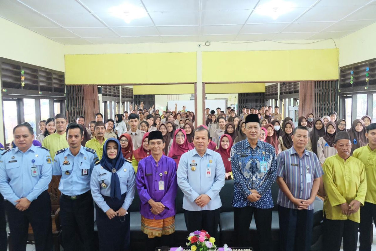 Kemenkumham Babel Berikan Sosialisasi Kekayaan Intelektual di SMAN 1 Belinyu