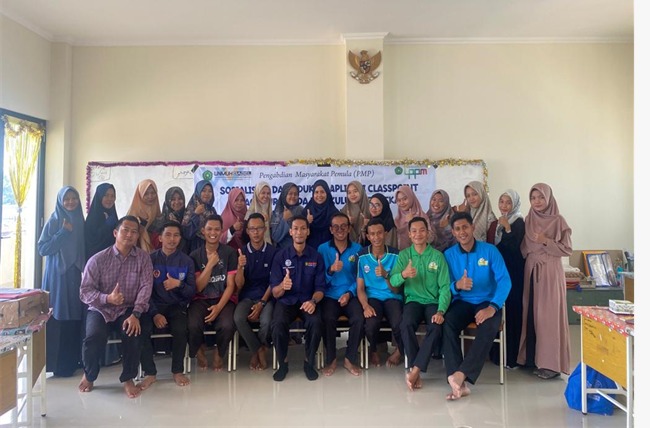 Dosen Pengabdian Unmuh Sosialisasikan Aplikasi Classpoint Bagi Guru SD STKIP Muhammadiyah Babel