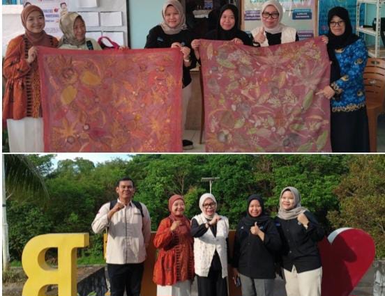 FEB UBB Gelar Pelatihan Batik Ecoprint di Kelurahan Jerambah Gantung