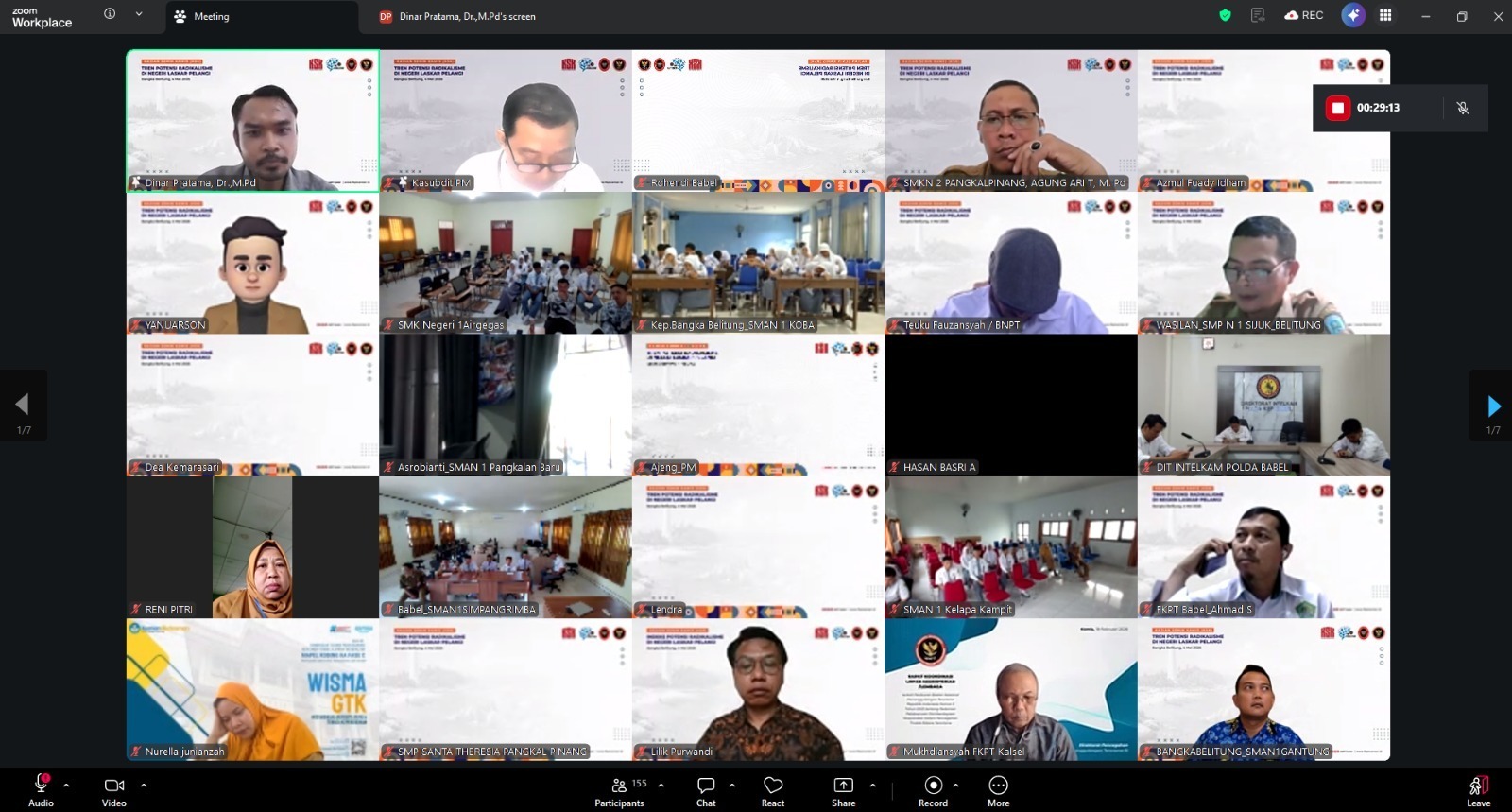 Tren Potensi Radikalisme di Babel Mengalami Penurunan