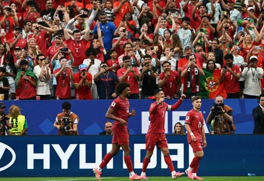 Portugal Hancurkan Uzbekistan 5-0, Ronaldo Pemain Pertama Cetak Gol Dalam 6 Piala Dunia