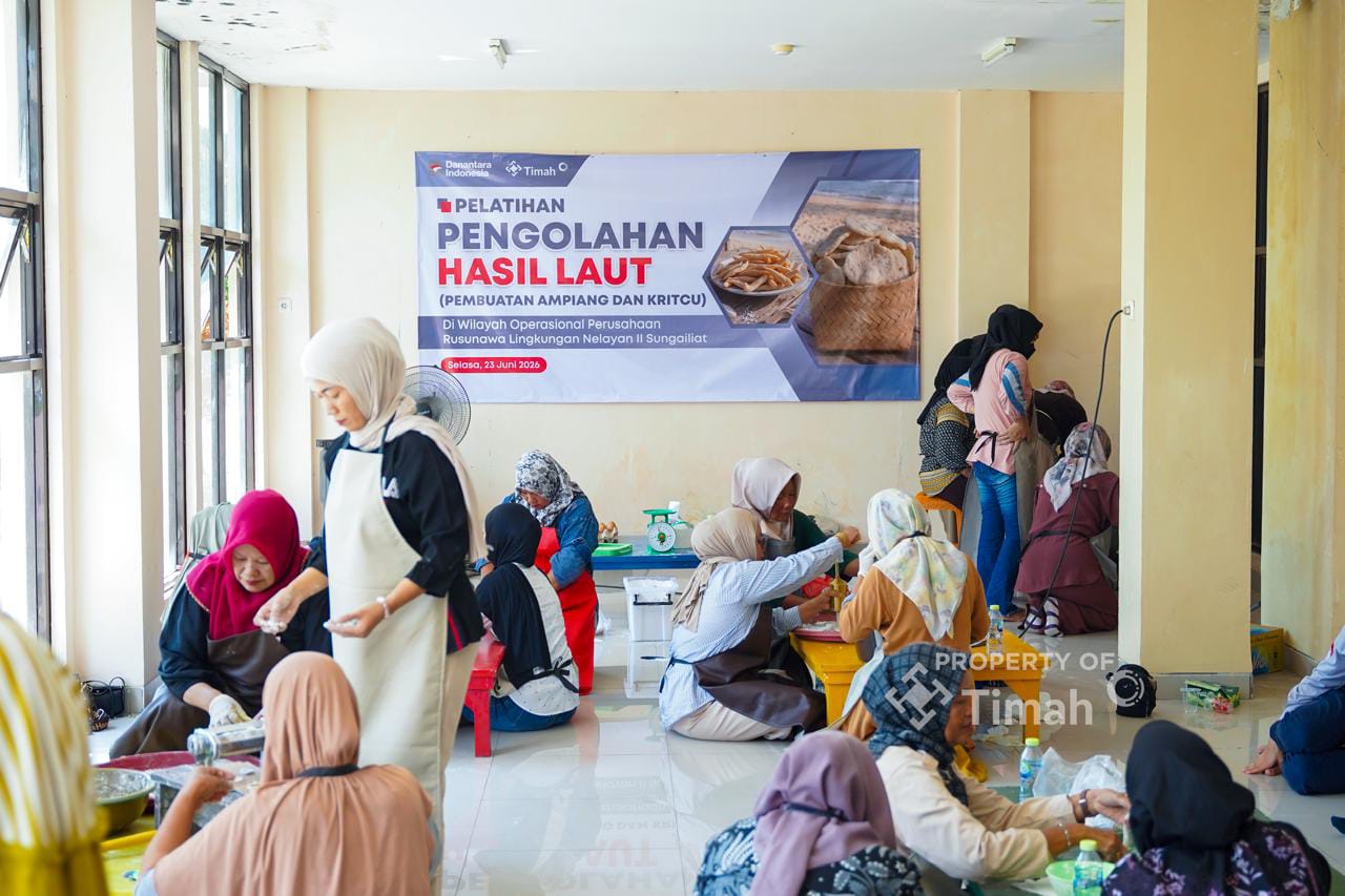 PT Timah Gelar Pelatihan Olahan Hasil Laut di Kabupaten Bangka