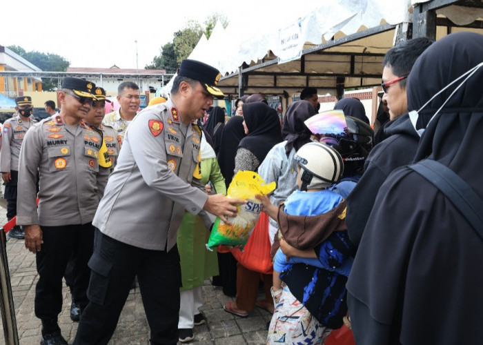Polda Babel Gelar Gerakan Pasar Murah Di Bhaypark, Pastikan Stok Dan Harga Stabil