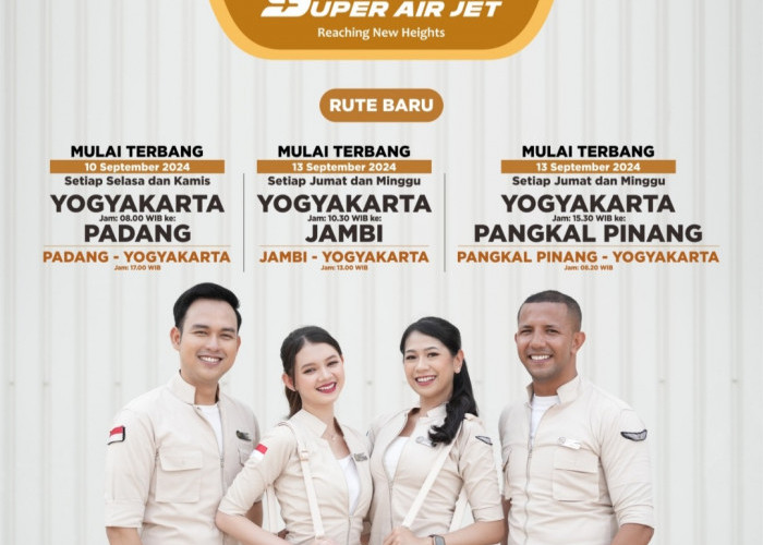 Asyik... Ada Penerbangan Langsung Pangkalpinang - Jogja dari Super Air Jet