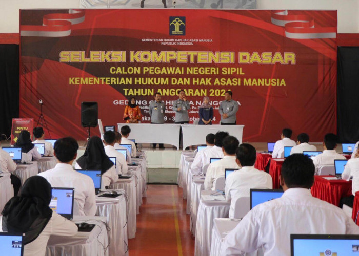 Sekjen Kemenkumham Ajak Peserta SKD CPNS untuk Memberikan Usaha Terbaik