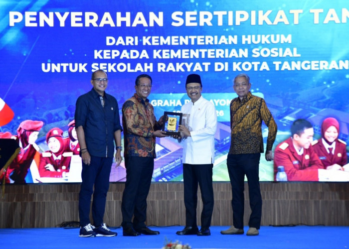 Dukung Sekolah Rakyat, Kemenkum Hibahkan Tanah 6,3 Hektar ke Kemensos