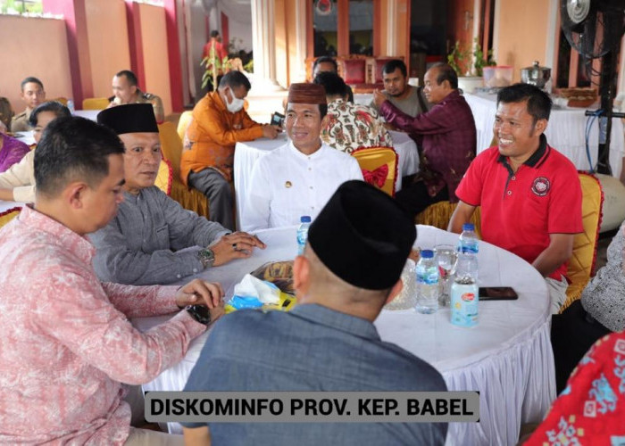 Hari Kedua, Pj Gubernur Suganda Berlebaran ke Rumah Ketua DPRD Babel