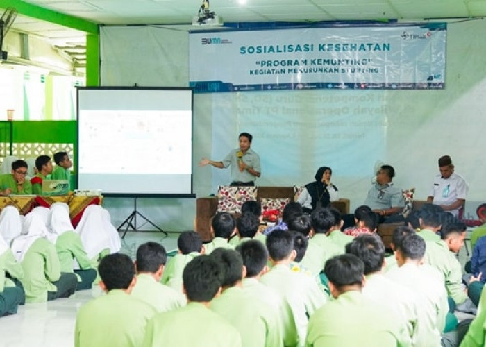 Cegah & Tangani Stunting, PT Timah Tbk Edukasi Ratusan Pelajar di SMAN 1 Pemali Melalui Program Kemunting