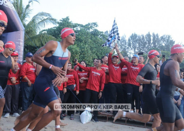 Sungailiat Kembali Gelar   Sport Tourism Triathlon