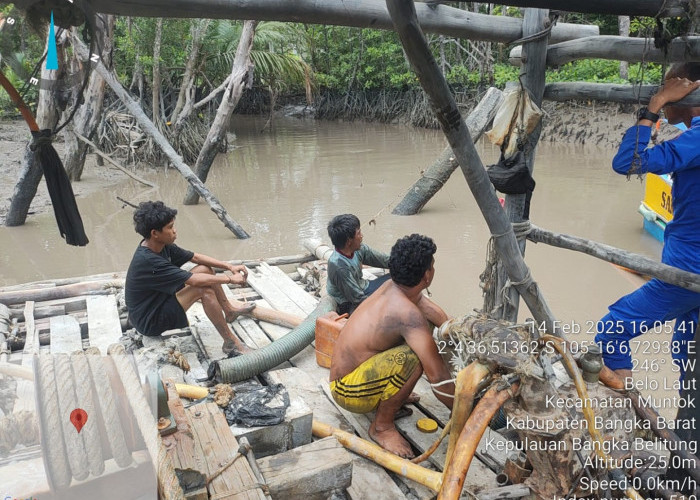 Polres Bangka Barat Berikan Ultimatum Tambang Ilegal di DAS Belo Laut