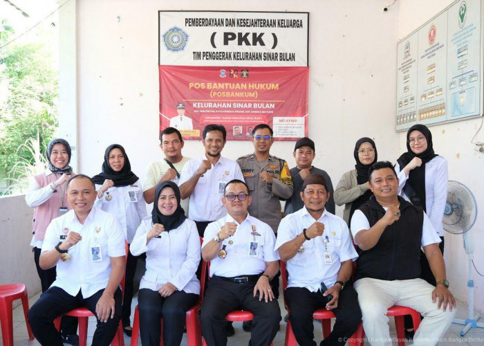 Tim Inspektorat Jenderal Kementerian Hukum Tinjau Layanan Posbankum Sinar Bulan dalam Desk Evaluasi ZI WBBM