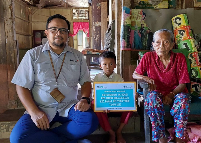Noggi, Warga Belitung Timur Terima Bantuan Biaya Pengobatan dari PT Timah Tbk