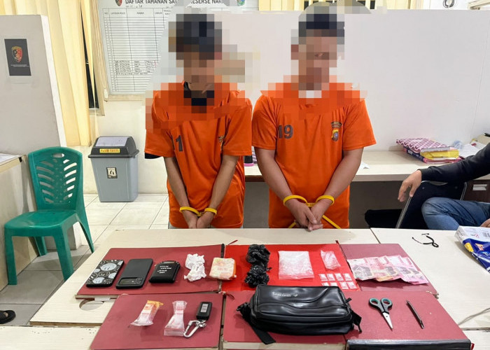Polresta Pangkalpinang Amankan 2 Pria, Sabu 74,75 Gram dan Mobil Xpander Disita