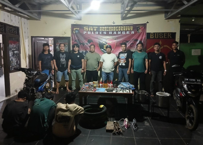Kawanan Pencuri Bengkel di Mendo Barat Diringkus Polisi, Hasil Curian untuk Nyabu