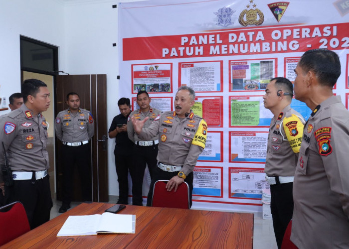 Pastikan OPM 2025 Berjalan Lancar, Dir Lantas Polda Babel Pantau Pelaksanaan Operasi Di Polres Belitung