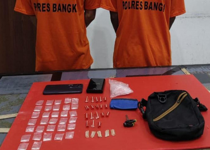 Dua Pengedar Sabu di Sungailiat Diringkus Tim Gabungan Polres Bangka