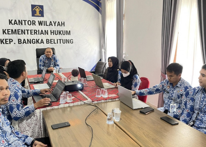 Kanwil Kemenkum Babel Dampingi Pemda Ikuti Validasi Sanggah Penilaian Awal IRH Tahun 2026