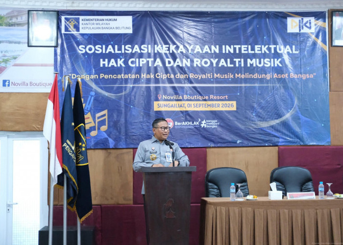 Kanwil Kemenkum Babel Edukasi 100 Pelaku Seni Bangka tentang Hak Cipta dan Royalti Musik