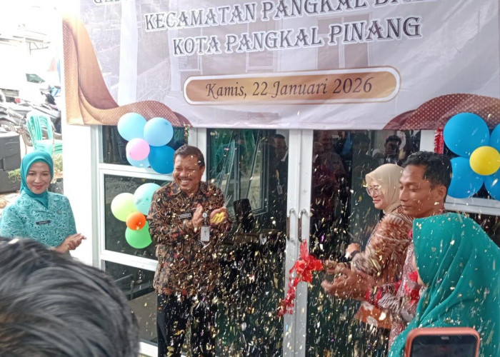 Sempat Rusak Parah dan Sering Banjir, Kini Kantor Lurah Pasir Garam Baru Diresmikan Wali Kota Pangkalpinang 