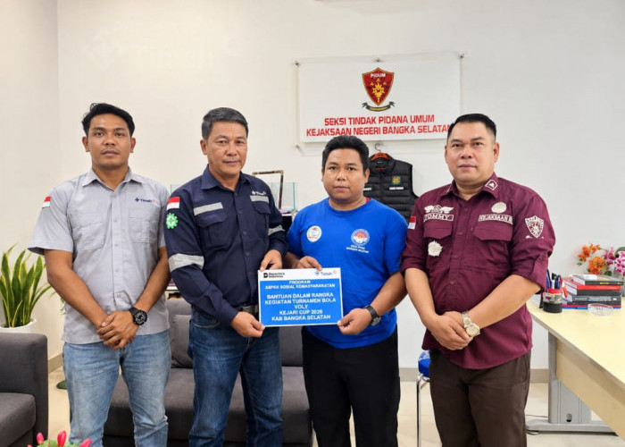 PT Timah Dukung Turnamen Bola Voli Kajari Cup-Trans Rias, Promosikan Olahraga Desa dan UMKM di Bangka Selatan