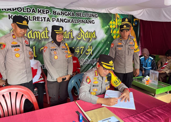 Polresta Pangkalpinang Siagakan Ratusan Personel Amankan Malam Takbir dan Salat Idulfitri