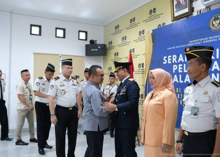 Kanwil Kemenkum Babel Hadiri Serah Terima Jabatan Kepala Kanwil Ditjen Pemasyarakatan Babel